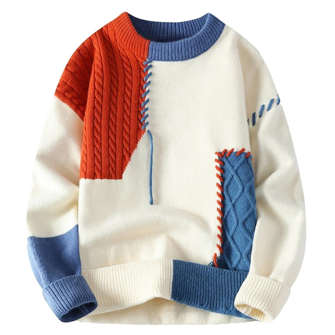 Ole™ | Hyggelig patchwork-sweater